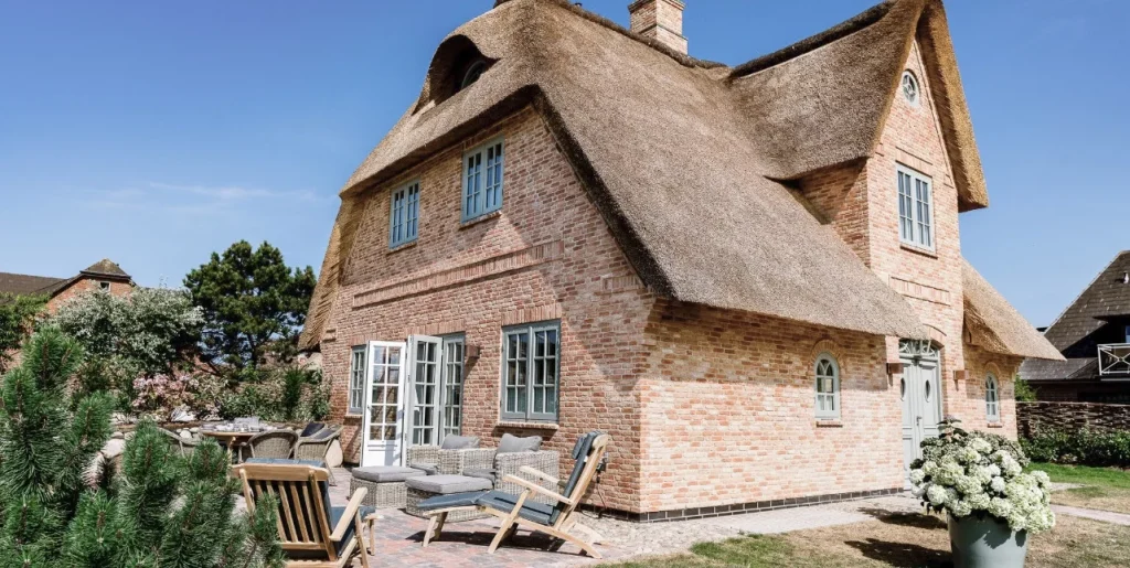 Garten einer Ferienwohnung auf Sylt