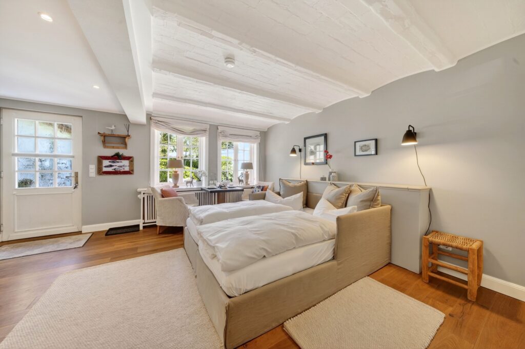 Wohnzimmer einer Ferienwohnung auf Sylt