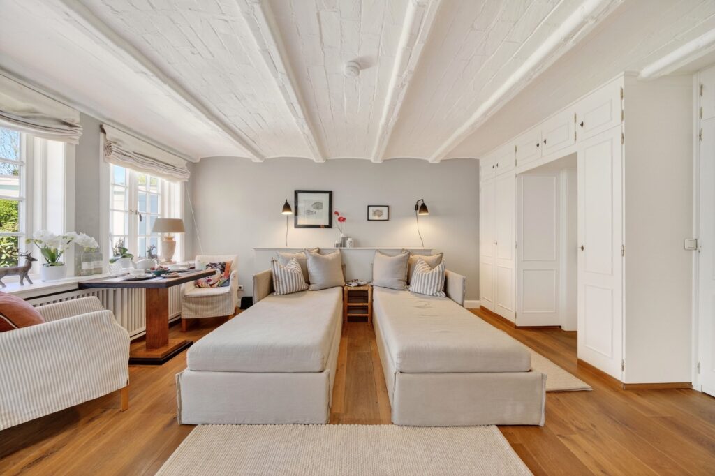 Wohnzimmer einer Ferienwohnung auf Sylt