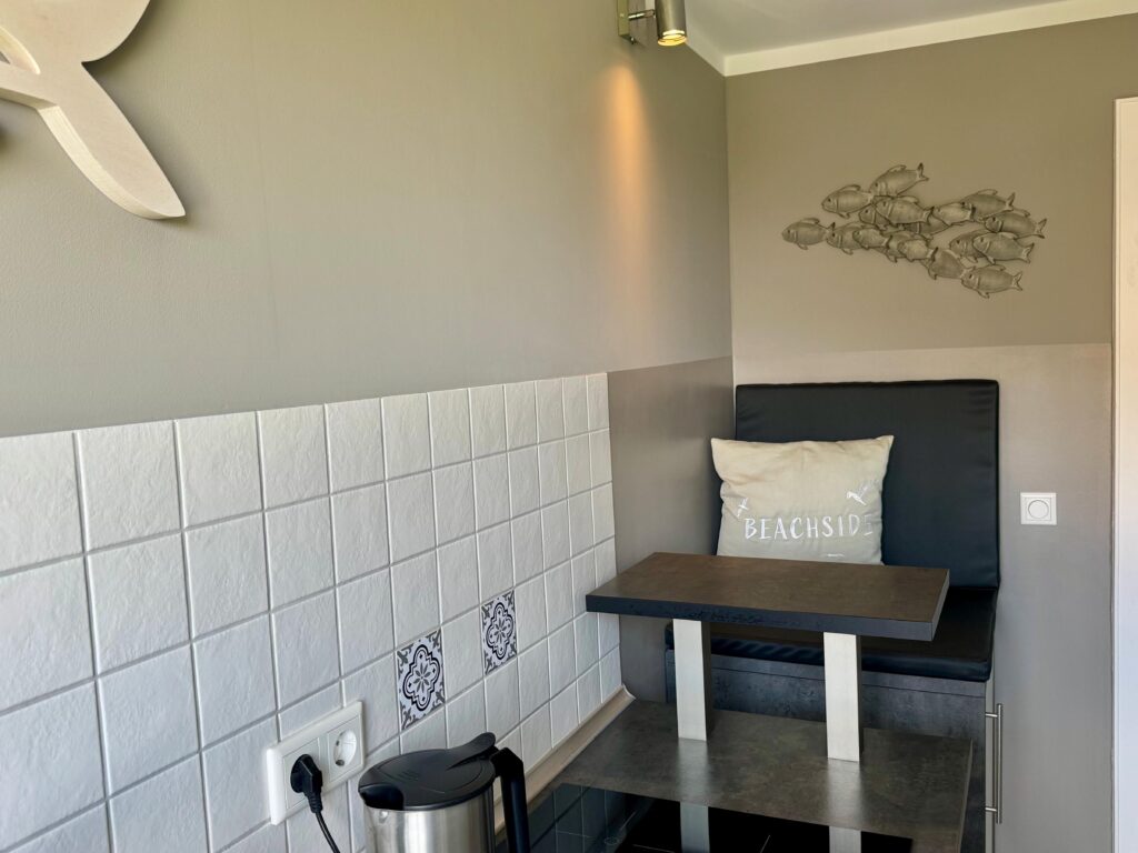 Küche einer Ferienwohnung auf Sylt