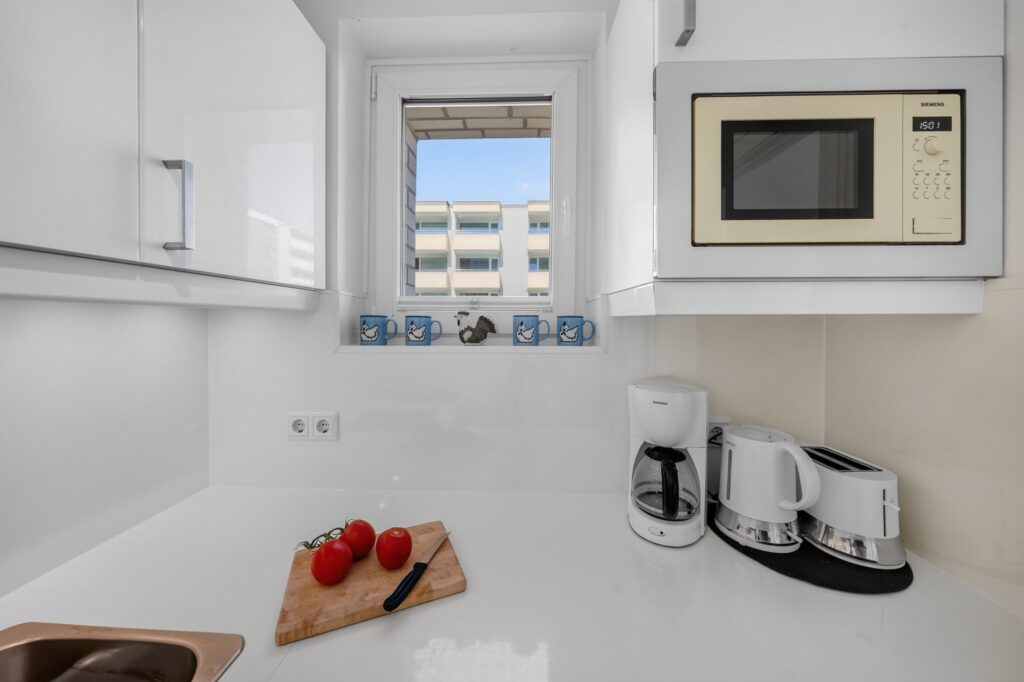 Küche in Ferienwohnung auf Sylt