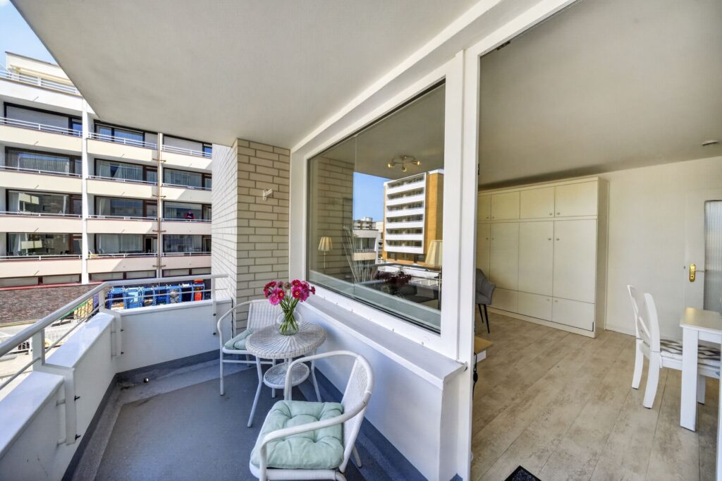 Balkon zu Ferienwohnung auf Sylt
