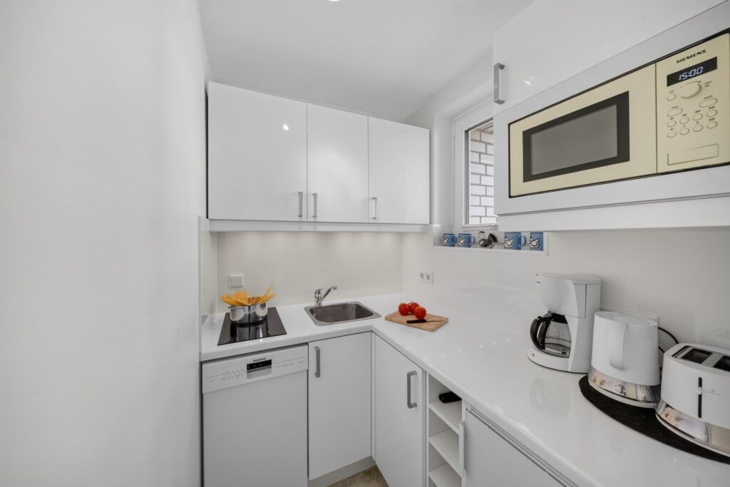 Küche in Ferienwohnung auf Sylt