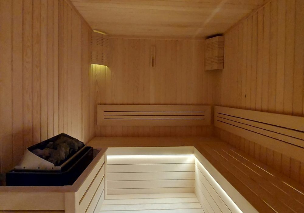 Sauna in Ferienwohnung auf Sylt